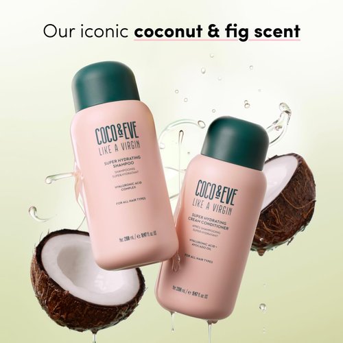 Coco & Eve Like A Virgin Super Hydrating Shampoo - Sulfate-Free with Argan Oil & Coconut | 8.4 fl oz for Dry, Damaged Hair