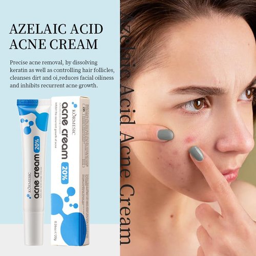 Regine Switzerland Azelaic Acid Acne Treatment Cream - 20% Glycolic Acid & Hyaluronic Acid, 20g