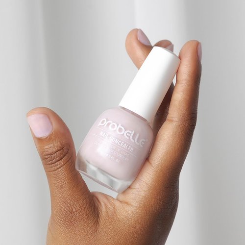Probelle Illuminating Nail Concealer - Sheer Brightening Nail Polish for Discolored Nails | Vegan, Lilac Glow
