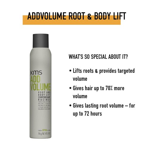 KMS Add Volume Root & Body Lift - 6.9 Ounce for Full, Luscious Hair Volume