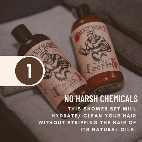 Johnny Slicks Shampoo - Hydrating & Volumizing Formula with Organic Oils - 8 oz | Rugged Scent