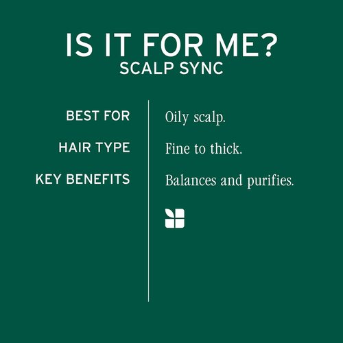 Biolage Scalp Sync Clarifying Shampoo - Effective Residue Remover for Oily Scalps | 13.5 Fl Oz
