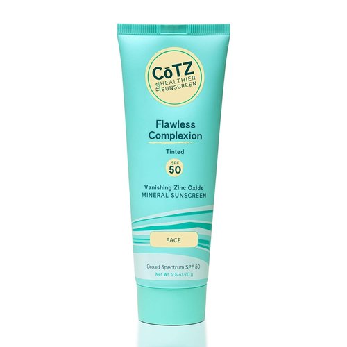 CoTZ Skincare | Flawless Complexion Mineral Sunscreen | Lightly Tinted SPF 50 | 2.5 oz / 70 g