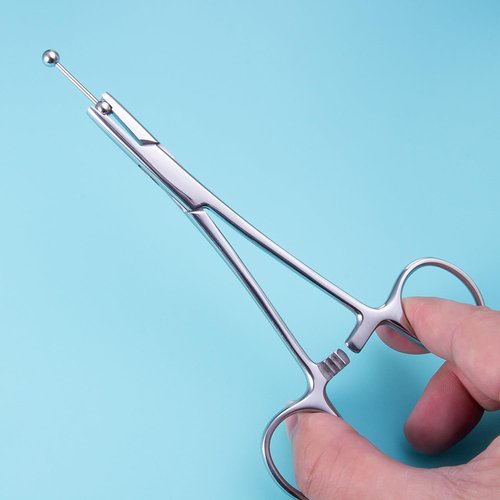 3mm Piercing Ball Removal Install Tool,Stainless Steel Dermal Anchor Forceps for Dermal Tops Unscrew or Screw Ball Pliers for Nose Septum Earrings Lip Stud Ring