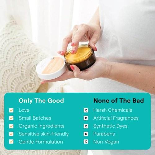 Mambino Organics Oh Baby! Belly Butter - Vegan Pregnancy Cream with Shea Butter | 2.5 fl oz