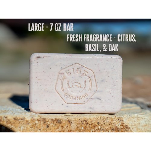 GIBS 7oz Bar Soap - Long Lasting Cleansing & Moisturizing Formula for Healthy Skin