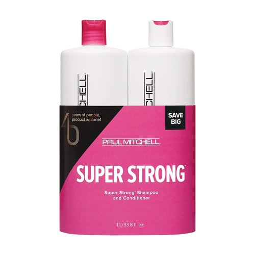 Paul Mitchell Super Strong Duo Set - Strengthen & Rebuild Hair | 33.8 oz Each