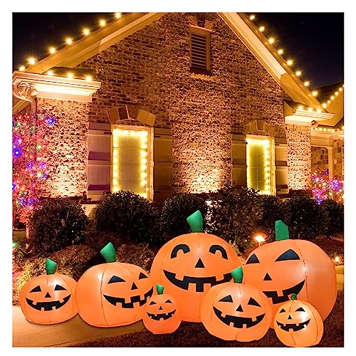 8.5FT Outdoor Halloween Inflatable Pumpkin Decoration with LED Lights, Yard & Garden Decor