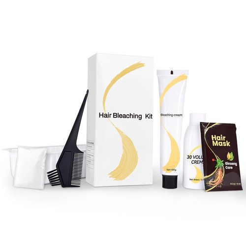 Skiennix Gentle Cream Hair Bleach Kit - Ammonia-Free, No-Drip Lightening, Lifts Up to 8 Levels