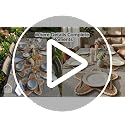 White & Natural 13-Inch Round Braided Placemats Set of 6 Handmade Table Mats