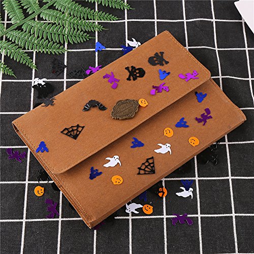 Halloween Confetti Assorted 5000 Pieces 100g Pack - Multi-Shaped Glitter Decorations