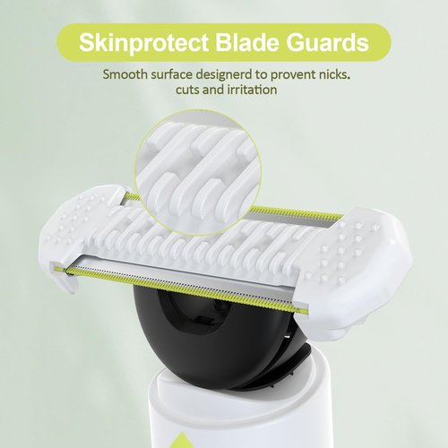 Skiennix Skin Protect Replacement Guards - 3 Pack for Philips Norelco O-Blade Groomer | Extra Skin Protection