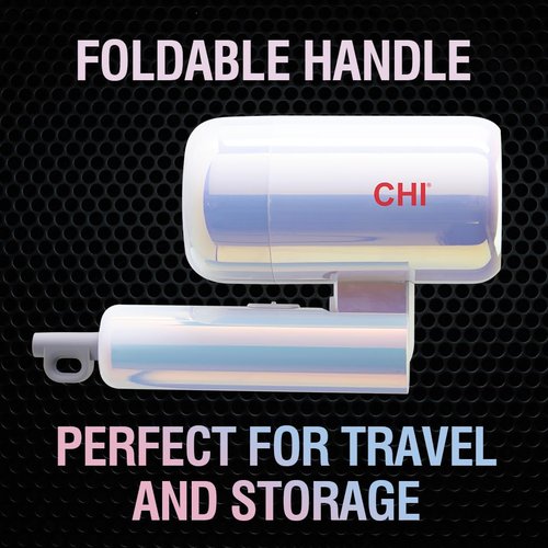 CHI The Pearly Hair Dryer - Lightweight & Foldable for Travel | Dual Voltage, Faster Drying Time