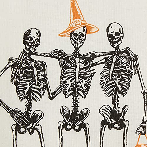 Halloween Skeleton Hand Towels - Spooky Cotton Kitchen Dishcloth Set, 3 Pack, 18x28