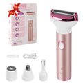 Women Face Epilator, 4-in-1 Portable Design Facial Epilator, Rechargeable Facial Hair Removal for Women & Men, Waterproof Facial Shaver for Face, Ears, Nose, Eyebrow, Body