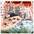 Halloween Spider Web Decoration with 100 Fake Spiders - 1200 Sqft Stretchable Indoor & Outdoor Cobwebs
