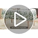 Horaldaily Eucalyptus Table Cloth 60x140 Inch Rectangular White Summer Decor