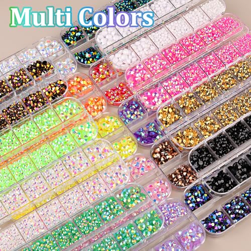 Light Purple AB Flatback Rhinestones for Crafts & Jewelry with Glue Set