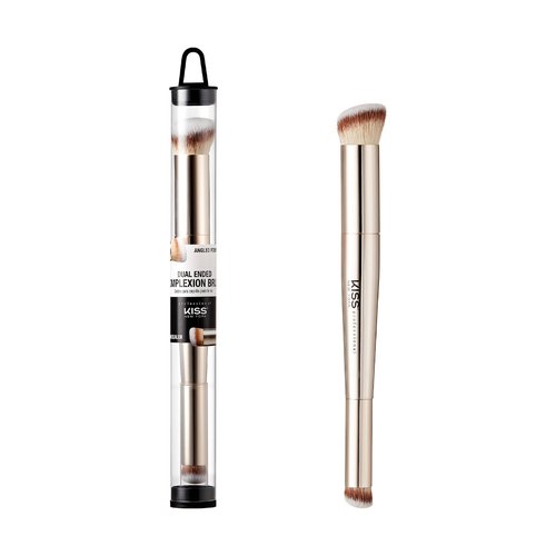 Kiss New York Airy Velvet Contour Stick (Tan Brown 0.70 Oz) With Dual Ended Contour Brush Set, Cool Toned Face Sculpting Cream Makeup, Buildable Lightweight Natural Finish Formula with Hyaluronic Acid