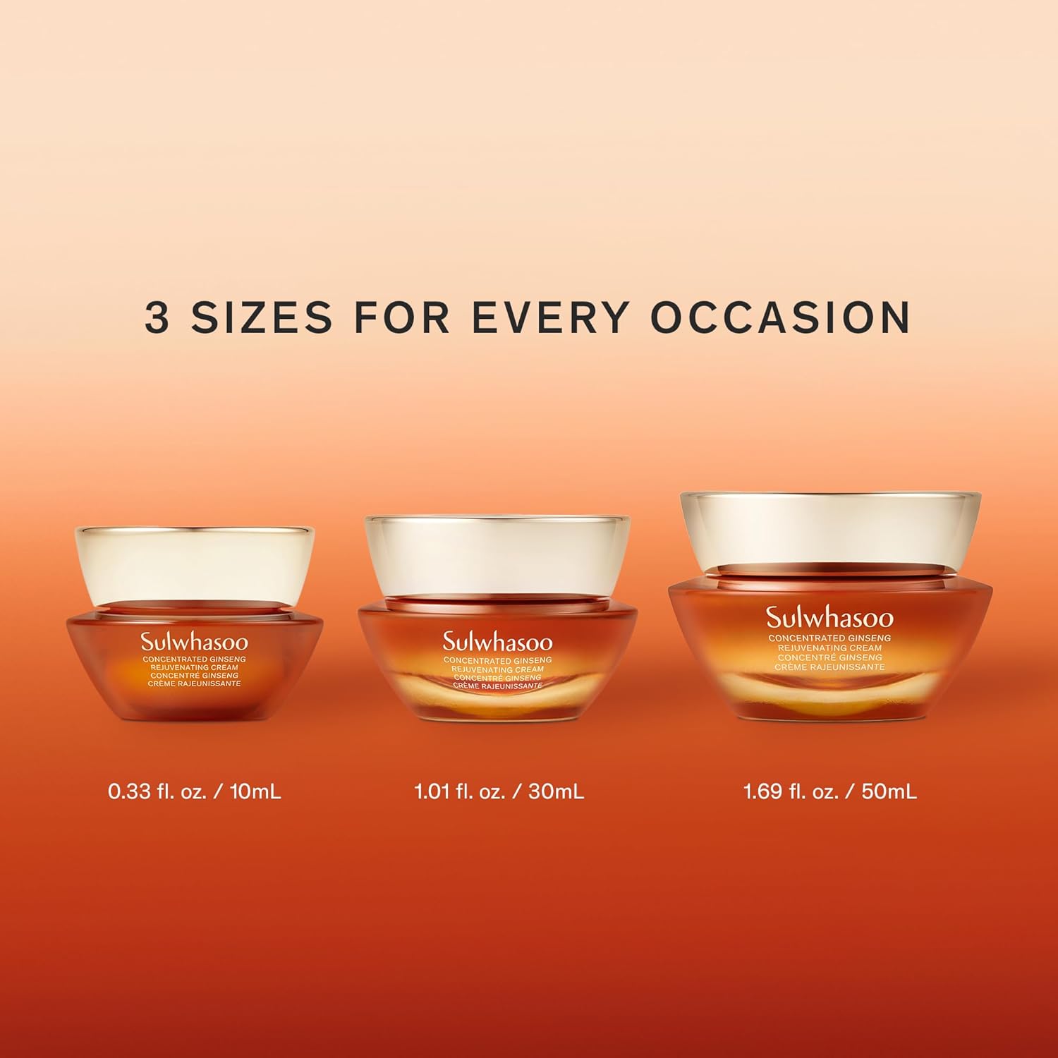 Sulwhasoo Concentrated Ginseng Rejuvenating Cream - Anti-Aging Moisturizer with Peptides & Vitamin C for Deep Hydration