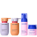 Evereden Kids Routine Bundle - Nourishing Detangling Shampoo & Conditioner | Multi-Vitamin Face Wash & Cream for Ages 3+