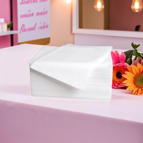 Biubumtu 100 Pcs 31.5" x 71" Disposable Bed Sheets Waterproof Massage Table Sheets Non Woven Fabric SPA Bed Cover (White)