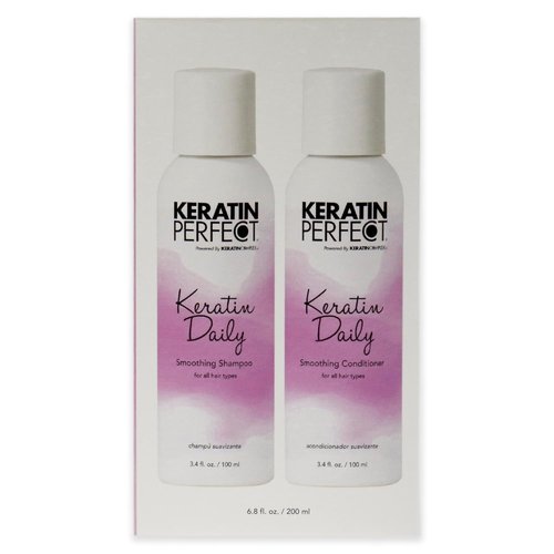 Keratin Perfect Daily Smoothing Duo | 3.4oz for Silky, Frizz-Free Hair