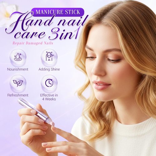 Skiennix 3-in-1 Cuticle Oil Pen - Moisturizing Nail Care Tool with Ceramic Tip for Dry & Damaged Nails (1pc)