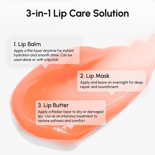 Maree Lip Mask Overnight - Hydrating Lip Butter Balm with Hyaluronic Acid & Collagen - Repair Dry Lips