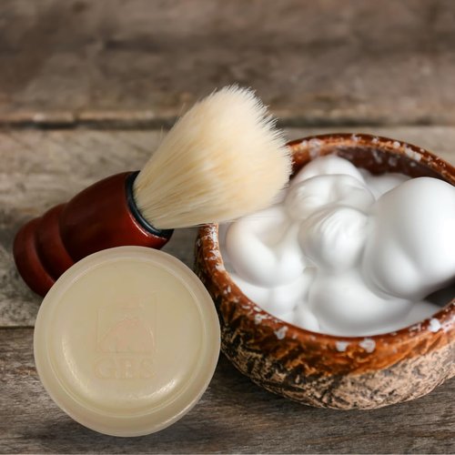GENTS Men’s Shaving Soap Set - 3 Pack Natural Fragrance Free Shave Bars with Shea Butter for Sensitive Skin, Rich Lather, Razor Burn Relief