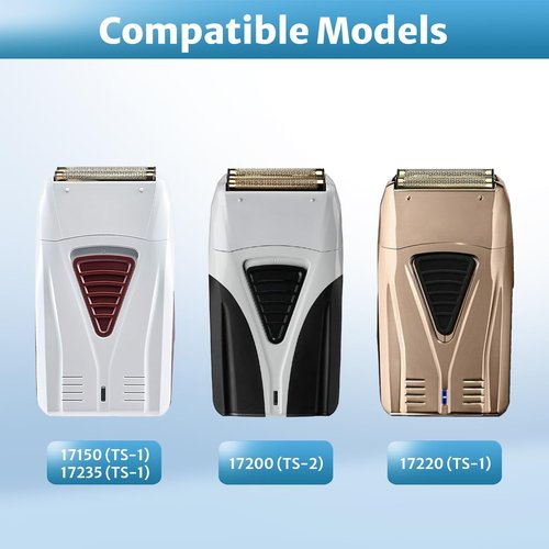 Foil Shaver Replacement Foil Compatible with Andis Foil Shaver TS1 (17150, 17235, 17220) and TS2 (17200), 1Pack