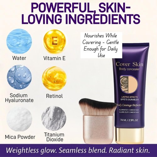 Regine Switzerland Waterproof Body Concealer - Buildable Coverage for Uneven Skin Tone | Long-Lasting Finish