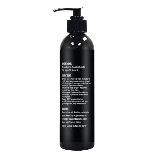 Skiennix Pre Shave Oil - 8 fl. Oz Unscented Formula for a Smooth, Burns-Free Shave | Ideal for Straight & Safety Razors