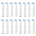 16pcs Interspace Replacement Heads Compatible with Oral B Electric Toothbrushes for Cleaning Crevices, Bridges and Implants.