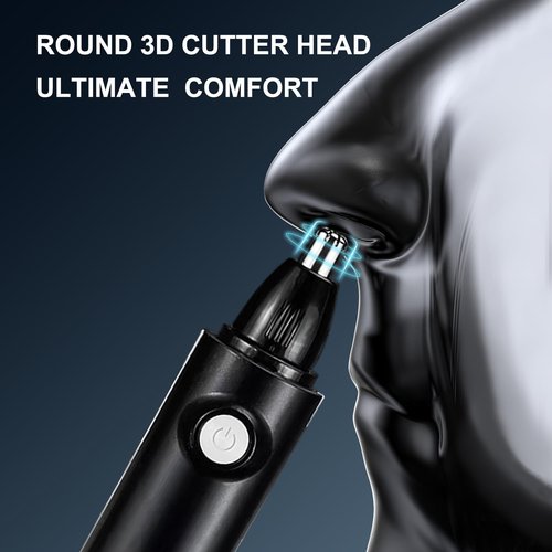 Aiefeya Nose Trimmer for Men & Women, Professional Eyebrow & Facial Hair Remover, IPX7 Waterproof, USB Rechargeable, Easy Cleaning, All-in-ONE