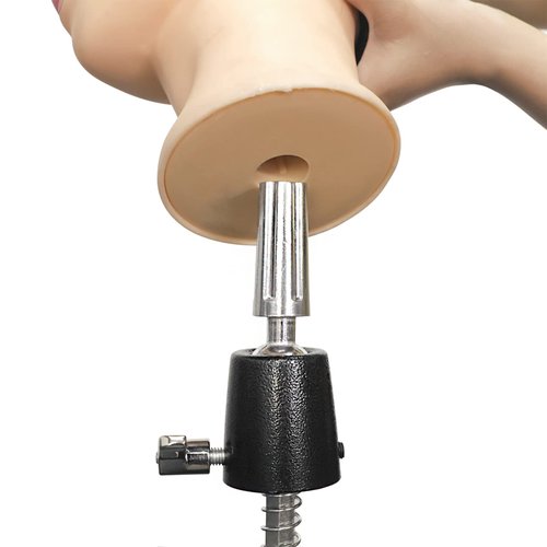 Big Type Heavy Duty Metal Wig Stand Tripod with Adjustable Clamp and Tool Tray for Hair Extensions and Cosmetology Training