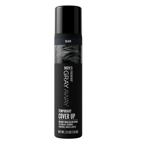 Everpro Gray Away Men's Instant Root Cover-Up Spray - Temporary Gray Concealer for Thinning Hair | Black, 2.5 oz