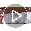 Halloween Ghost Reading Pillow Covers - 2 Pack, 18x18 Inch Bookish Decorative Pillowcases