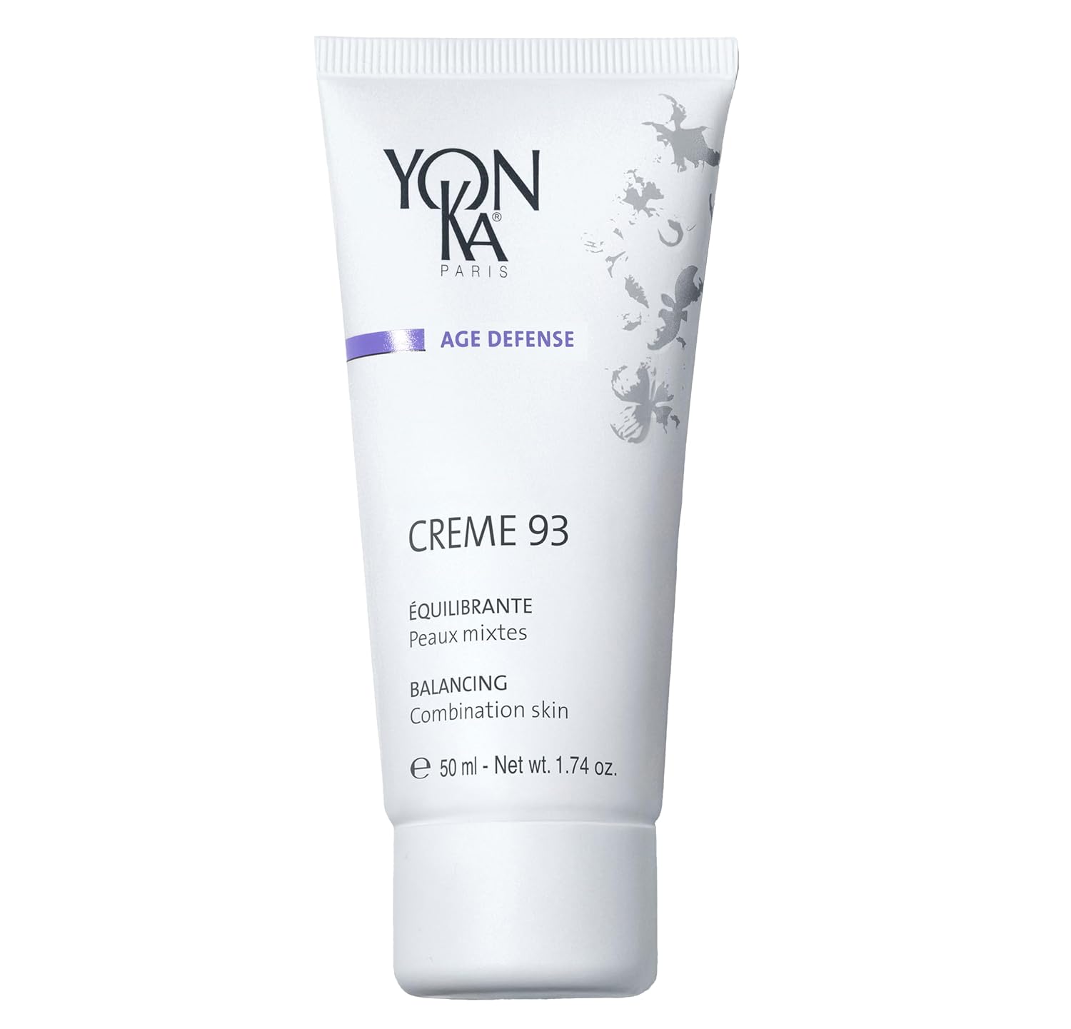 Yon-Ka Creme 93 Mattifying Moisturizer - Balancing Facial Cream for Combination Skin | Paraben-Free | 1.74 oz
