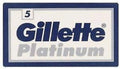 25 GILLETTE Platinum Double Edge Razor Blades Made in Russia