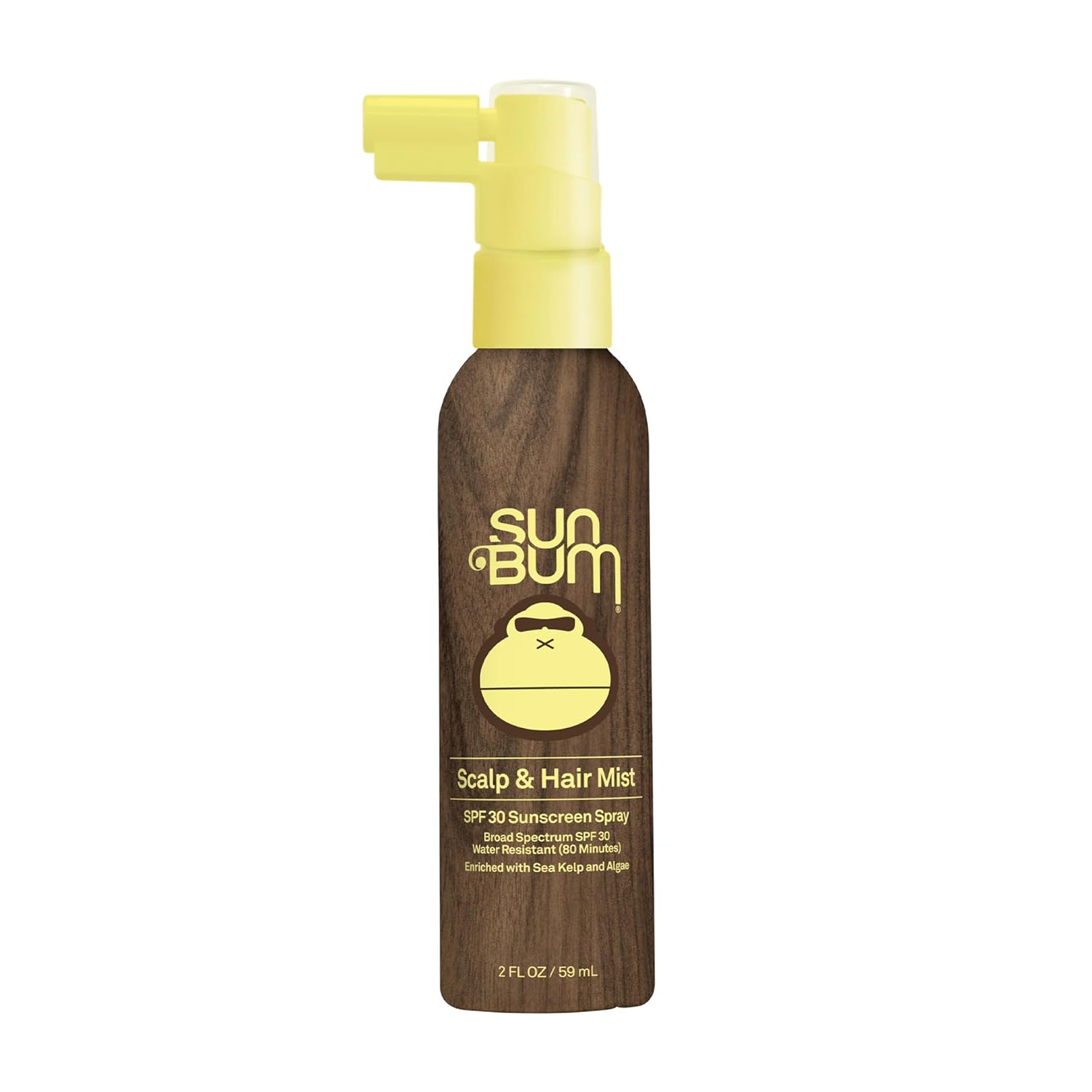 Sun Bum SPF 30 Sunscreen Scalp & Hair Mist - Vegan Broad Spectrum UVA/UVB Spray with Vitamin E - 2 oz