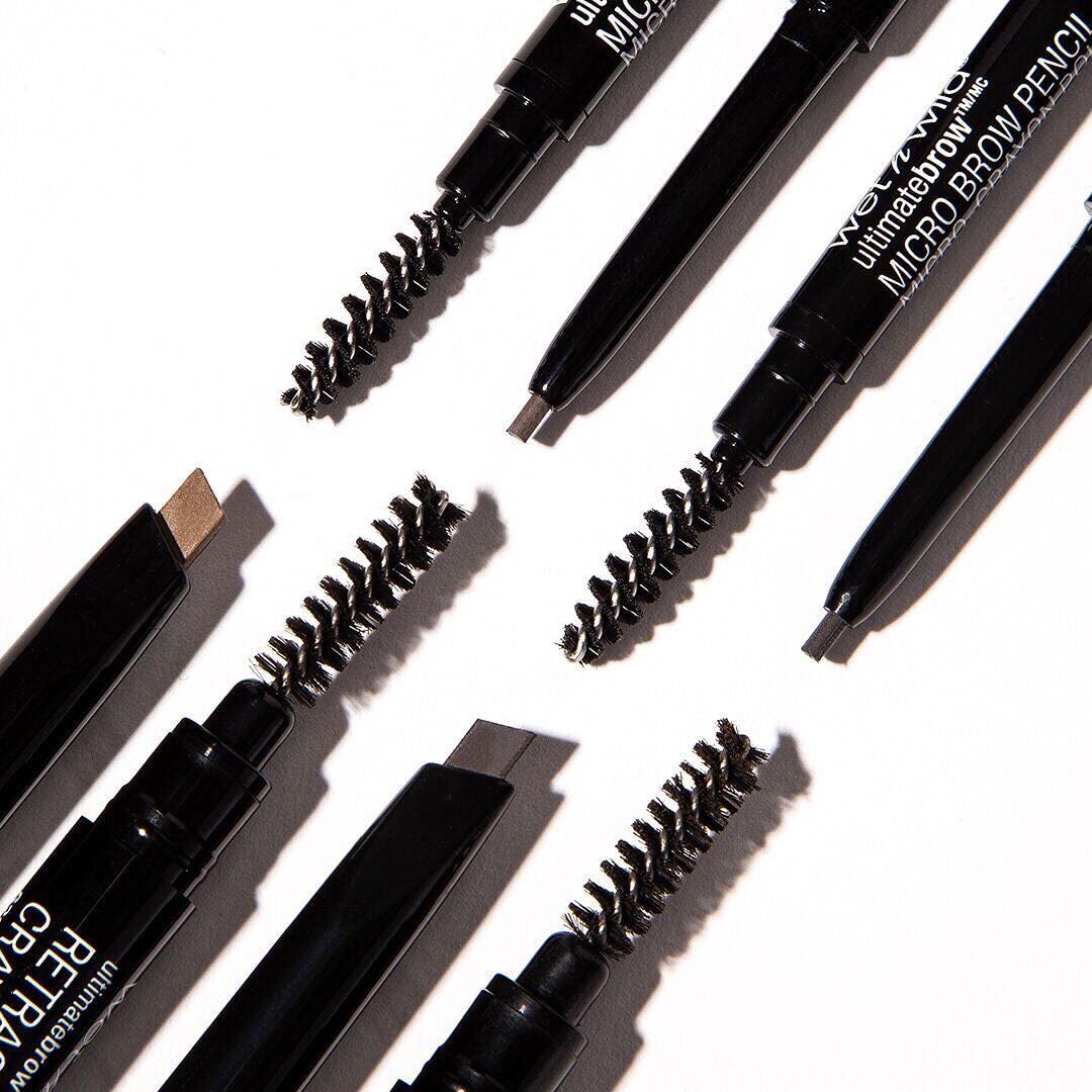 Wet n Wild Ultimate Eyebrow Definer Pencil - Ash Brown | Dual-Sided Brush for Perfectly Shaped Brows
