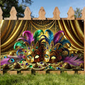 Carnival Party Banner Dual Mask Decor 71x43 Polyester - Variation LR00084