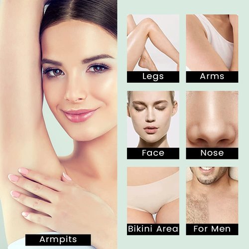 NEOMANN Waxer II Waxing Kit for Women and Men Non-Sticky, Teflon-Coated - Wax Warmer for Hair Removal incl. 300g Wax Beads, 20 Spatulas