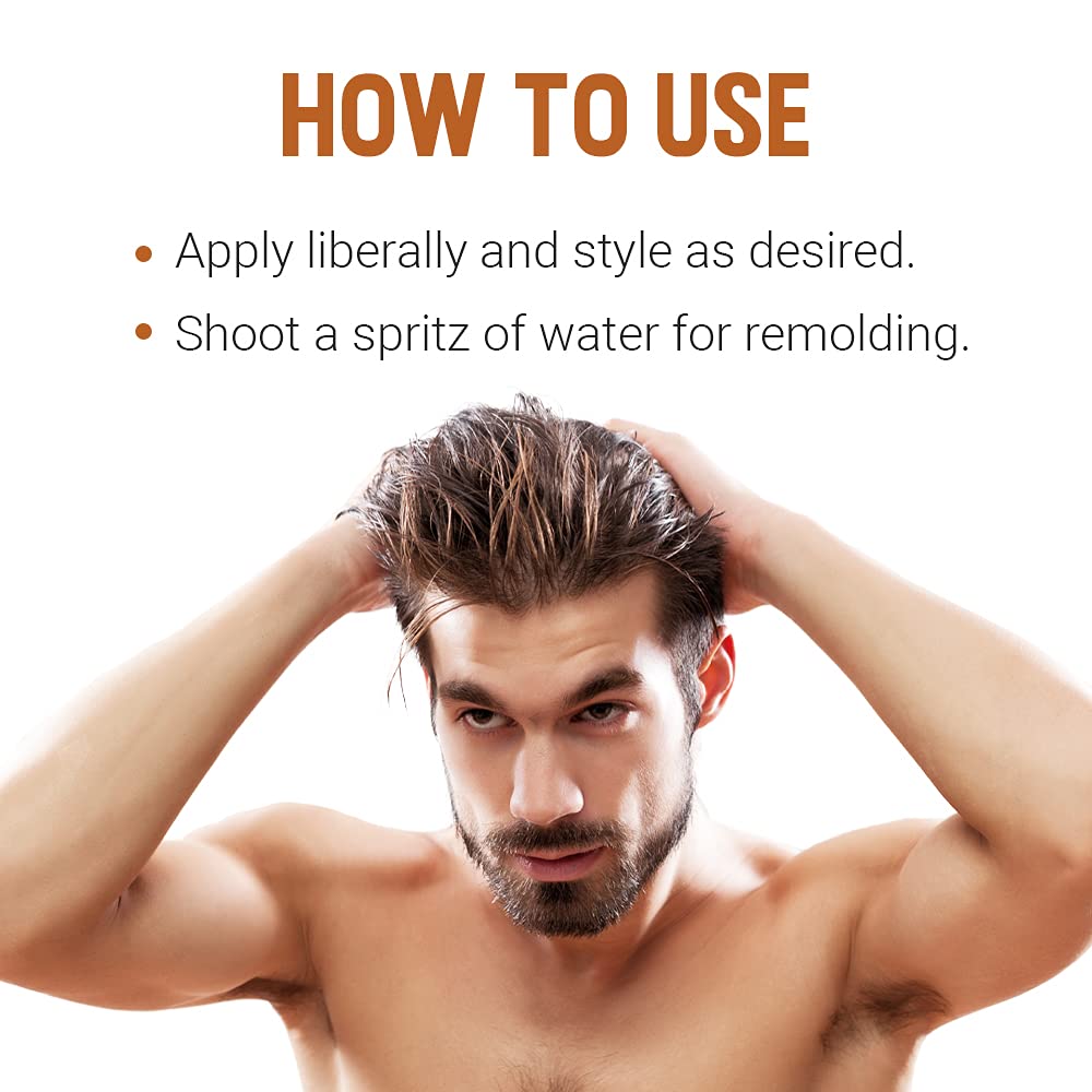 Woody's Mega Firm Hair Gel - Strong Hold, Alcohol-Free Formula for Flake-Free Styling | 12 fl oz