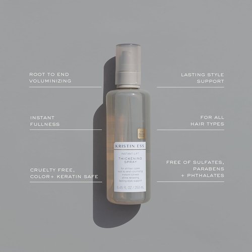 Kristin Ess Hair Instant Lift Thickening Spray - Volume & Fullness for Fine Hair | 8.45 fl. oz.