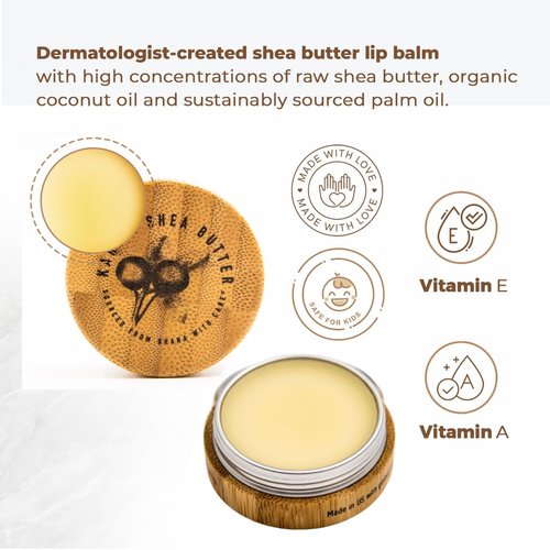 Karité Nourishing Lip Balm - Intense Moisturizer with Shea Butter & Jojoba Oil | Dermatologist-Approved, Cruelty-Free