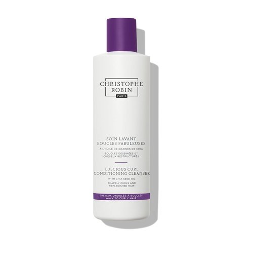 Christophe Robin Luscious Curl Cleansing Conditioner - Chia Seed Oil for Wavy to Softly Curled Hair | 8.4 fl. oz