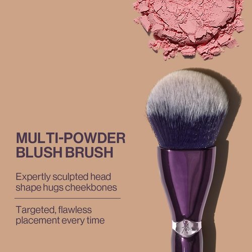 Anisa Beauty Multi-Powder Blush Brush for Flawless Powder Application - Soft Vegan Fibers - Ideal for all powder blush formulas - Cruelty-Free Makeup Tool