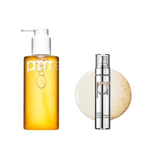 PRIMERA Self Care Kit - Oil to Foam Cleanser (200ml) & Vitatinol Serum (1 EA) | Korean Deep Cleansing & Hydration Gift Set